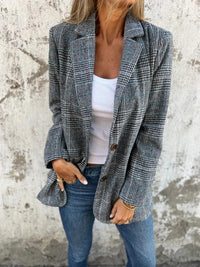 Gemma | Klassischer legerer Blazer aus Baumwolle mit Karomuster