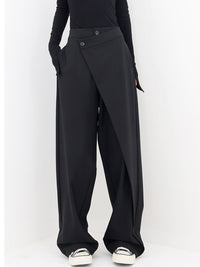 Sophia | Edle und stilvolle Baggy-Hosen mit asymmetrischem weitem Bein