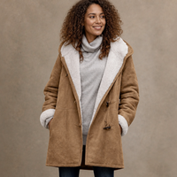 Clara | Cappotto invernale elegante e caldo con cappuccio e chiusura a alamari