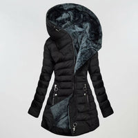 Nora | Lange wasserdichte Winterjacke mit Kapuze