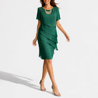 Mia | Stufen-Midikleid aus Chiffon für eine Herbsthochzeit