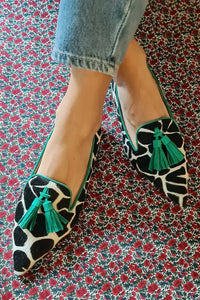 Emilia | Mocassins confortables et élégants à bout pointu et imprimé animal