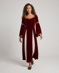 Isabella | Bequemes und Vintage-Halloween-Kleid aus Samt