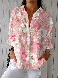Beatrice | Feminine und vielseitige locker sitzende Bluse mit Blumenprint