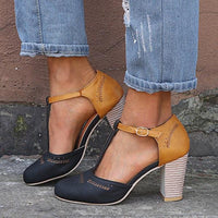 Audrey | Scarpe Mary Jane classiche con tacco largo e sostegno
