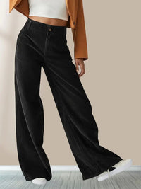 Elizabeth | Pantaloni in velluto a coste dal taglio ampio e comodo da donna