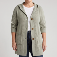 Clara | Cardigan con cappuccio in maglia, caldo e versatile