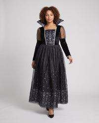 Lucy | Robe gothique et mystérieuse en dentelle pour Halloween