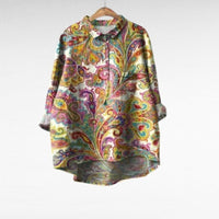 Freya | Classic and Versatile Retro Collar Long-Sleeve Blouse