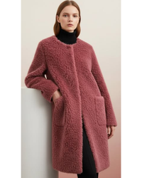 Stella | Manteau d’hiver luxueux et élégant en peau lainée haut de gamme