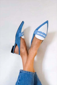 Seraphine | Elegant Open Slingback Loafers