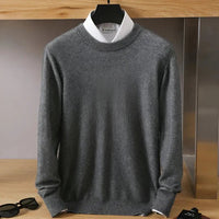 Matteo | Zeitloser und raffinierter Herren-Strickpullover mit Rundhalsausschnitt