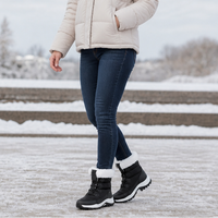 Maya | Warme und stilvolle Winter-Schneestiefel mit Fleecefutter