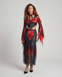 Lina | Costume da diavolessa di Halloween audace e teatrale