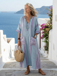 Emily | Stilvolles und legeres Damen-Midikleid aus Baumwolle