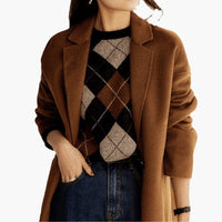 Hollis | Retro-Strickpullover mit Streifen und Rundhalsausschnitt
