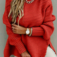 Mila | Cozy And Stylish High-Low Knit Sweater