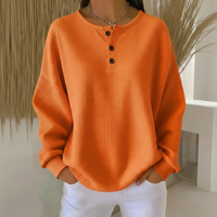 Hannah | Maglione in maglia waffle comodo e versatile